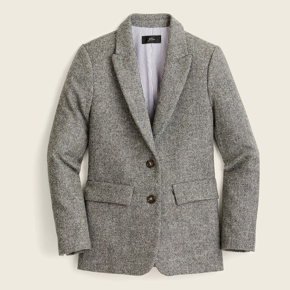 Sommerset blazer in graphite English wool herringbone